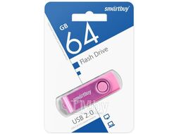 USB флэш-диск 2.0 Smartbuy 064GB Twist Pink SB064GB2TWP