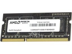 Оперативная память для ноутбука 4Gb AMD Radeon R3 Value R334G1339S1S-UO, SODIMM DDR III, PC-10600, 1333MHz