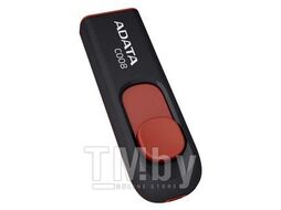 Флеш-память 64Gb AData C008 AC008-64G-RKD, USB2.0, Black/Red