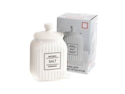 Банка для сыпучих продуктов керамическая "salt" 650 мл/10,5*9,5*16,4 см Fresca HC21B50SA