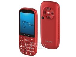 Сотовый телефон Maxvi B 9 red