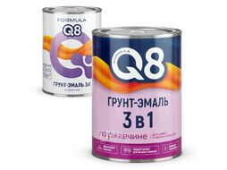 Грунт-эмаль по ржавчине черный 0,9 кг Formula Q8 05-020-037-009