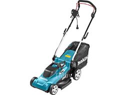 Газонокосилка электрическая MAKITA ELM 3720 (1400 Вт, шир. 370 мм, выс. 20-55 мм, пластм. корпус, без мульчир., травосборник 40 л)