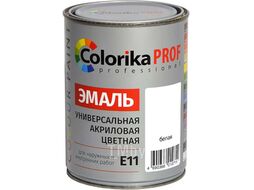 Эмаль акриловая Prof белая 0,9л Colorika