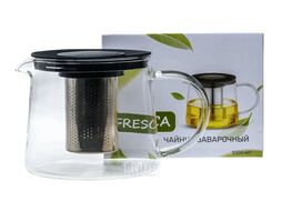 Чайник заварочный стеклянный 1 л/11 см с ситом Fresca WY-G039-1000