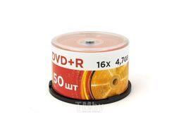 Диск DVD+R 4,7 Гб запис. 16х. Mirex Cake box 50 шт. UL130013A1B