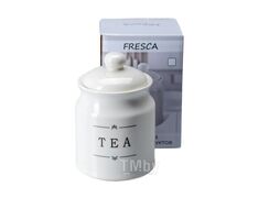 Банка для сыпучих продуктов керамическая "tea" 700 мл/10,5*16 см Fresca QC23A410T