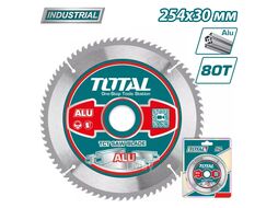 Диск пильный по алюминию D 254х30 мм 80T TOTAL TAC233728