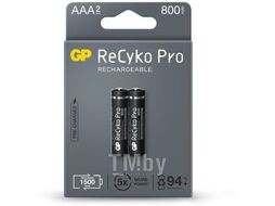 Аккумулятор GP ААА HR03 850 mAh BP2