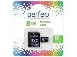 Карта памяти Perfeo PF8GMCSH10A microSDHC 8GB, class 10