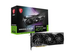 Видеокарта GeForce RTX 4070 Super, 12Gb GDDR6X 192bit, MSI RTX 4070 Super 12G GAMING X SLIM, RTL (602-V513-145S)