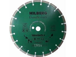 Алмазный диск 300 Granite Laser 300*10*25,4/12 mm Hilberg HMG300