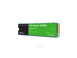 Накопитель SSD 480Gb WD Green SN350 WDS480G2G0C, (2400/1650), NVMe M.2