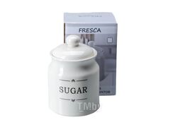 Банка для сыпучих продуктов керамическая "sugar" 700 мл/10,5*16 см Fresca QC23A410S