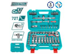Набор инструментов 1/2 " TOTAL THT121602 (62 предметов)