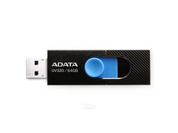 Флэш-накопитель 64Gb AData UV320 AUV320-64G-RBKBL, USB3.2, Black/Blue