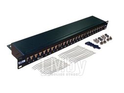 Патч-панель 19" 1U 24xRJ45 кат.6 FTP Lanmaster TWT-PP24STP/6