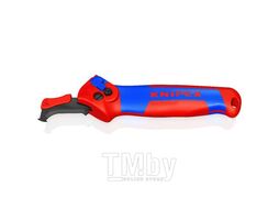 Нож для зачистки c опорной пяткой и функцией храповика Knipex 1650145SB