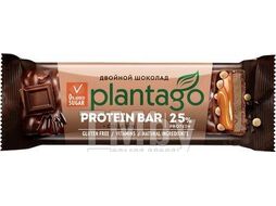 Протеиновый батончик Plantago Crunch 25% (двойной шоколад)