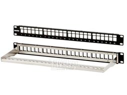 Патч-панель наборная 19" 1U 24xRJ45 UTP HYPERLINE PPBL3-19-24-SH-RM