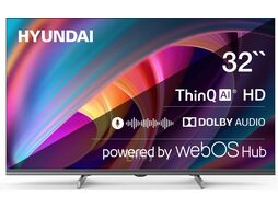 Телевизор LED 32" WebOS Frameless Metal черный/серый HD 60Hz DVB-T DVB-T2 DVB-C DVB-S DVB-S2 USB WiFi Smart TV Hyundai H-LED32BS5100