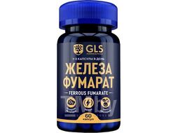 Минерал GLS Pharmaceuticals Железа фумарат №60 (в капсулах по 270мг)