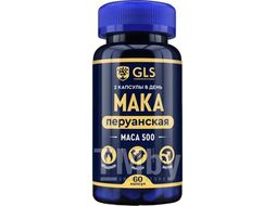 Пищевая добавка GLS Pharmaceuticals Мака перуанская №60 (в капсулах по 350мг)