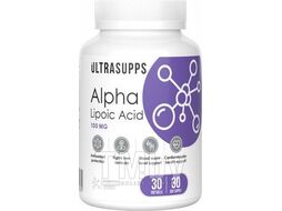 Жирные кислоты Ultrasupps Альфа-липоевая кислота (30 капсул)