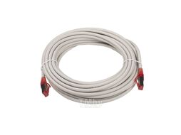 Патч-корд F/UTP общий экран RJ-45 вил.-вилка RJ-45 кат.5E 10м серый LSZH 26AWG HYPERLINE PC-LPM-STP-RJ45-RJ45-C5e-10M-LSZH-GY