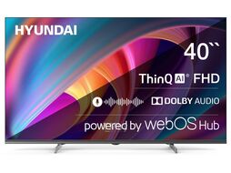 Телевизор LED 40" WebOS Frameless Metal черный/серый FULL HD 60Hz DVB-T DVB-T2 DVB-C DVB-S DVB-S2 USB WiFi Smart TV Hyundai H-LED40BS5100