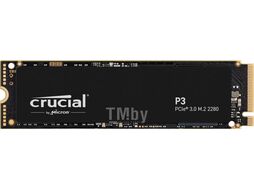 SSD-накопитель 1Tb Crucial P3 CT1000P3SSD8, (3500/3000), NVMe M.2