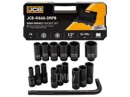 Набор инструментов ударных 16пр., 1/2" (6гр.) JCB JCB-4166A-5MPB