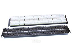 Патч-панель 19" 2U 48xRJ45 кат.5e UTP HYPERLINE PP3-19-48-8P8C-C5E-110D