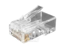 Коннектор UTP кат.6 RJ45 прозрачный (100шт) HYPERLINE PLUG-8P8C-U-C6-100