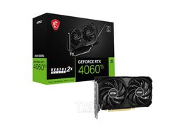 Видеокарта GeForce RTX 4060 Ti, 8Gb GDDR6 128bit, MSI RTX 4060 Ti 8G VENTUS 2X BLACK E1, RTL