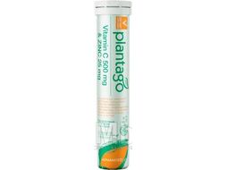 Витаминно-минеральный комплекс Plantago Vitamin C 500mg + Zinc 25mg (20шт)