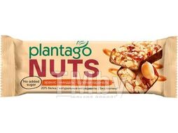 Набор протеиновых батончиков Plantago NUTS Арахис-Миндаль-Соленая карамель 20% (2шт)