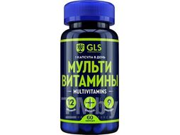 Витаминно-минеральный комплекс GLS Pharmaceuticals Мультивитамины 12+9 №60 (в капсулах по 420мг)