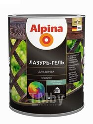 Пропитка декоративно-защитная Alpina лазурь-гель, тик (алкид) 0,75 л/0,66 кг 948103815