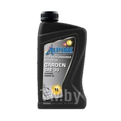 Моторное масло ALPINE Garden SAE 30 4-Takt Rasenmahermotorenol / 0100541 (1л)