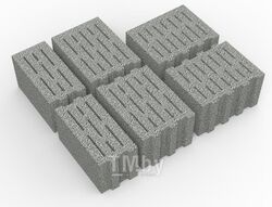 Блок керамзитобетонный стеновой пустотелый 400x300x240 (поддон 48 шт.) ТермоКомфорт