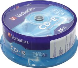 Оптический диск CD-R 700Mb Verbatim DL Extra Protection 52x CakeBox 25 шт. 043432