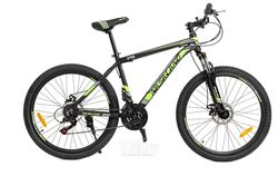 Велосипед горный NASALAND 26" черно-зеленый, рама 18 алюминий