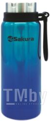 Термос Sakura TH-03-1000BL 1,0л с ситом и ручкой (голуб/син)