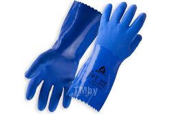 Защитные химические хлопчатобумажные перчатки с покрытием из ПВХ., размер M JETA PRO JP711/M