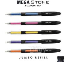 Ручка шариковая Mega Stone с син. cтержнем, пласт. корпус, с колпачком, ассорти Montex Mega Stone