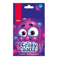 Набор для детского творчества - Химические опыты. Crazy Balls "Розовый, голубой и фиолетовый шарики" LORI Оп-100