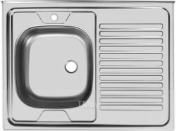 Мойка кухонная Ukinox Стандарт STD800.600 4C 0L (с сифоном)