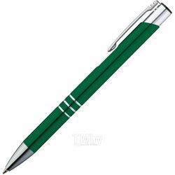 Ручка шарик/автомат "Ascot CP" 0,7 мм, метал., зеленый/серебристый, стерж. синий Easy Gifts 333909k