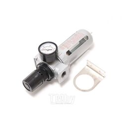 Фильтр-регулятор с индикатором давления для пневмосистем 1/4''(10Мк, 1500 л/мин, 0-10bar,раб. температура 5-60) Forsage F-AFR802
